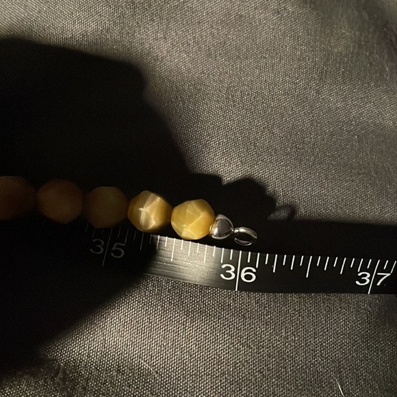 Tiger eye with peridot accents long single strand necklace by Jay King - Picture 11 of 14